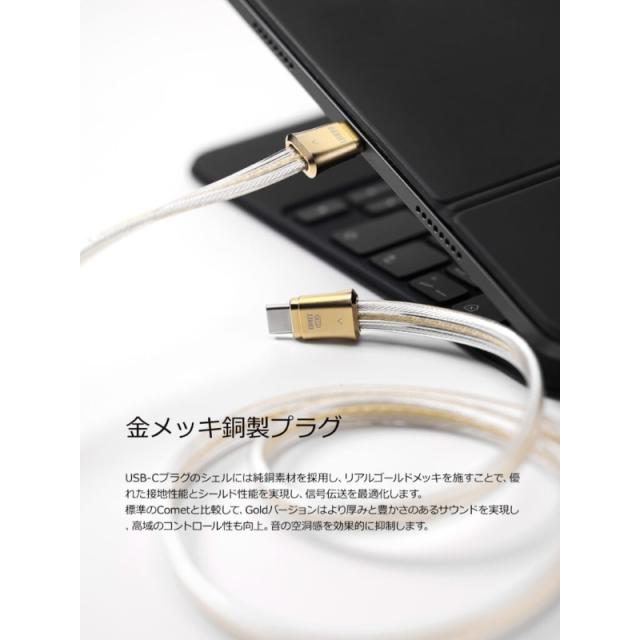 ddHiFi Gold シリーズ USB C to C OTGケーブル TC19CC Gold 10cmの通販