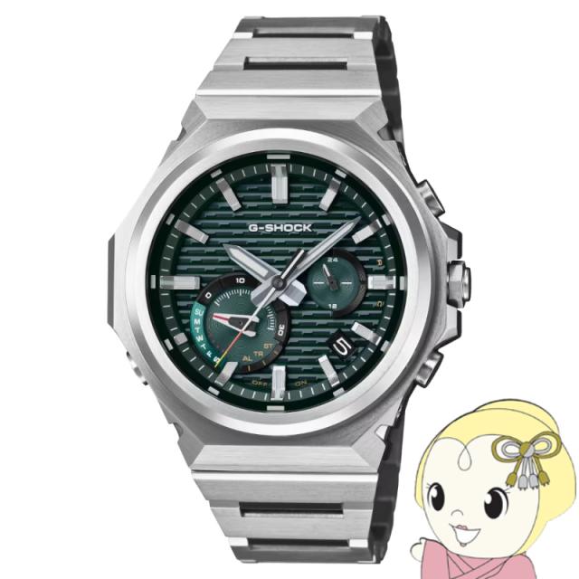 腕時計 G-SHOCK G-STEEL Bluetooth タフソーラー モバイルリンク クロノグラフ 20気圧防水 ステンレスバンド グリーン カシオ GST-B1000D-3AJF