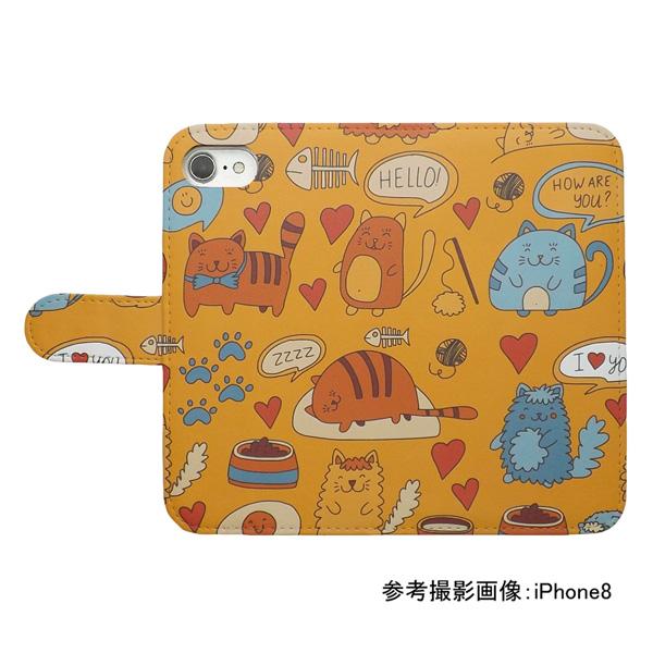 スマホケース 手帳型 Softbank プリントケース 猫 動物 ねこ ハート かわいい キャラクター Smt 502 の通販はau Pay マーケット ディアブロス