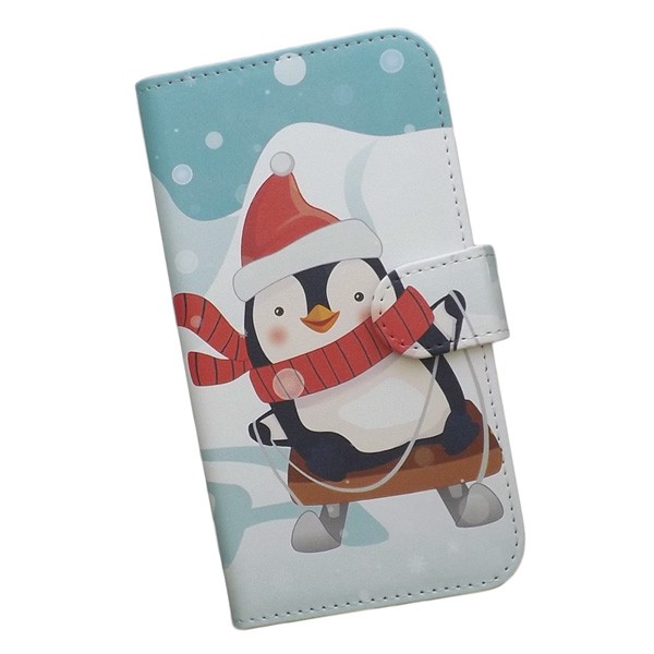 スマホケース 手帳型 Softbank プリントケース ペンギン 雪 雪遊び そり 冬 クリスマス キャラクター かわいい Smt 524 の通販はau Pay マーケット ディアブロス