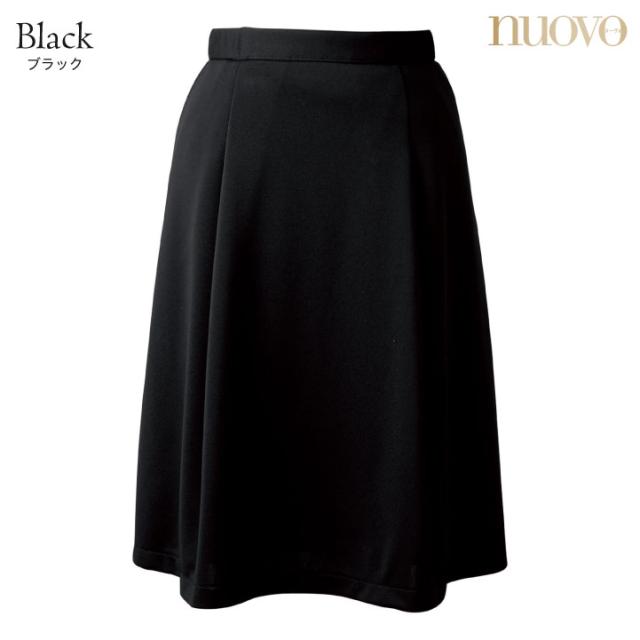 脇ゴムソフトプリーツスカート 春夏素材 レディース 事務服 nouvo