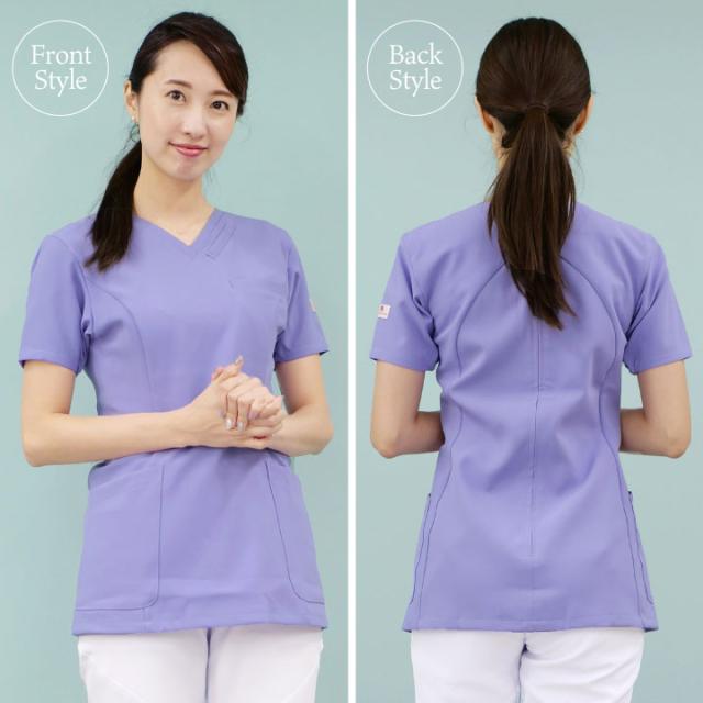 スクラブ ワコール Wacoal Folk 白衣 半袖 レディース おしゃれ かわいい 背中ファスナー シャツ チームスクラブ 医療 Fo Hi700の通販はau Pay マーケット Worktk