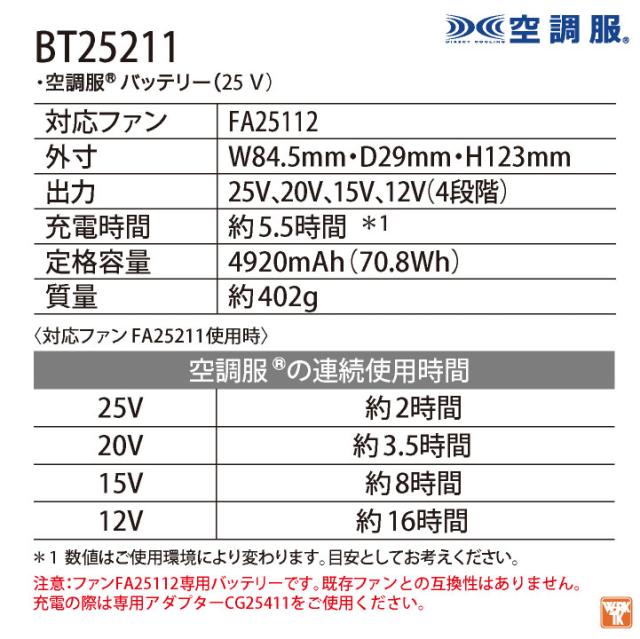 Jawin 空調服 25V フルセット 半袖ブルゾン フルハーネス対応 涼しい 熱中症対策 春夏 作業服 ワーク カジュアル おしゃれ メンズ レディース ファン付き ジャウィン 自重堂 jd-54090-l_9