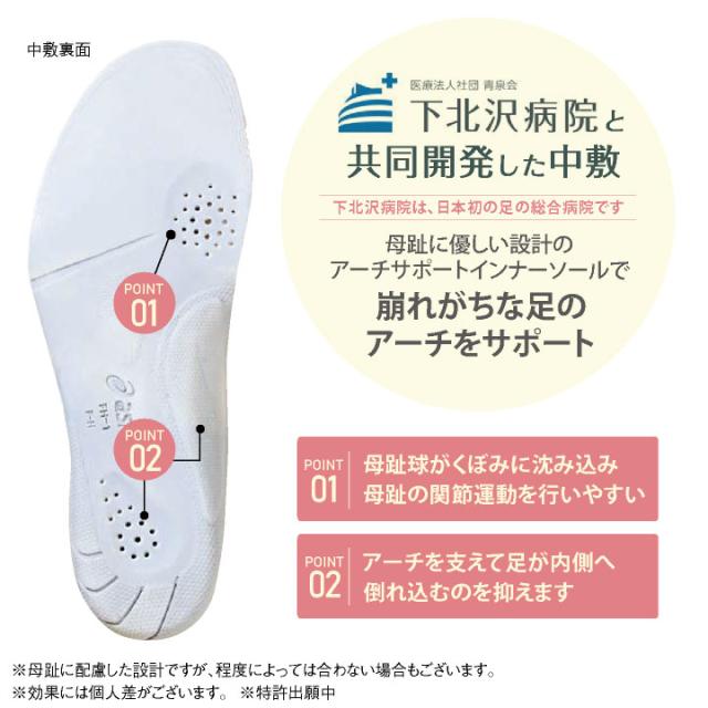 3A041 アシックス NURSEWALKER ナースウォーカー510 レディース ナースシューズ 看護師 医療用 リハビリ 整骨院 理学療法士 介護士 歯科衛生士 asics 住商モンブラン sm-3a041_3