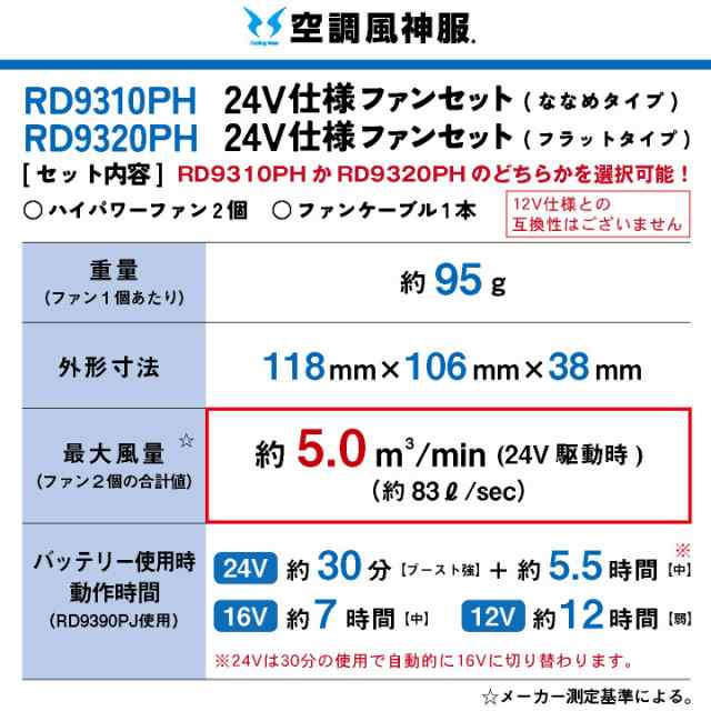 即納！最大半額！】 ロングファンケーブル単体 RD9397 24V仕様 サンエス SUN-S 空調作業服 ユニフォーム