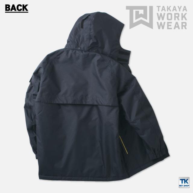 タカヤ 防寒コート 秋冬 防寒着 ウィンターコート ブルゾン フード付 防寒服 アウター ワークウェア 長袖 おしゃれ メンズ レディース ty-gr1108