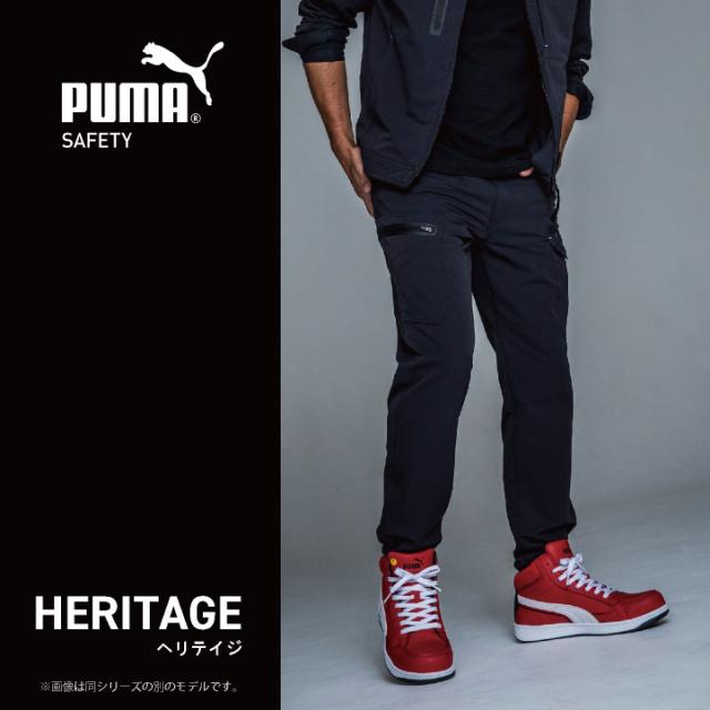 PUMA セーフティーシューズ ひも式 JSAA-A種合格品 樹脂先芯 ミドルカット メンズ 安全靴 エアツイスト2.0 ミッド 制電 春夏 秋冬 シューズ 靴紐式 仕事服 おしゃれ yn-63-2100の通販は