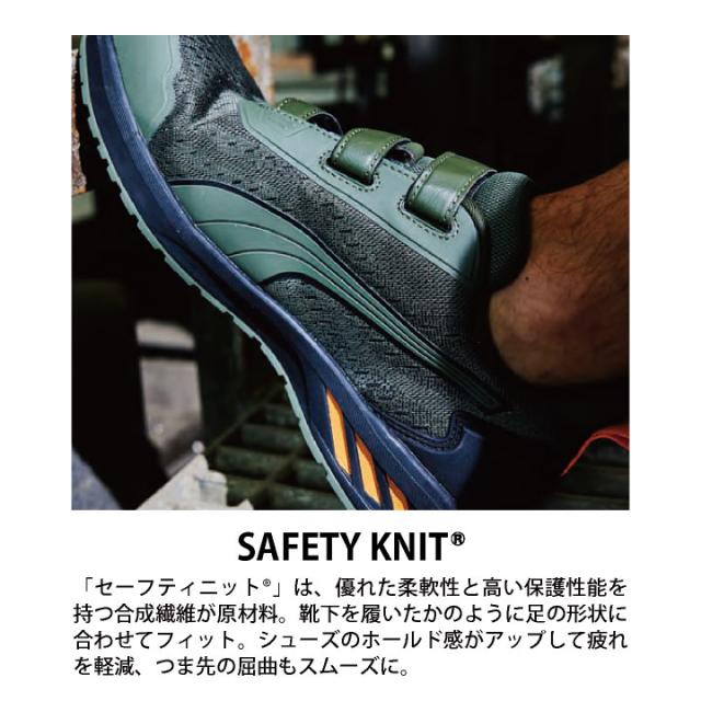 PUMA セーフティシューズ マジック式 ローカット 樹脂先芯 軽量 グライドローフック＆ループ 作業靴 運送業 倉庫 建築 スニーカー スポーティ カジュアル おしゃれ かっこいい 64.406.0 64.407.0 グレー オリーブ プーマ ユニワールド yn-64-4060