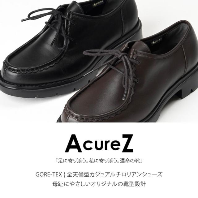 ち*郎様 ○AcureZ GORE-TEXチロリアンシューズ黒24㎝/3E定価￥ アキュアーズ AcureZ GORE-TEX | 全天候型カジュアルチロリアン