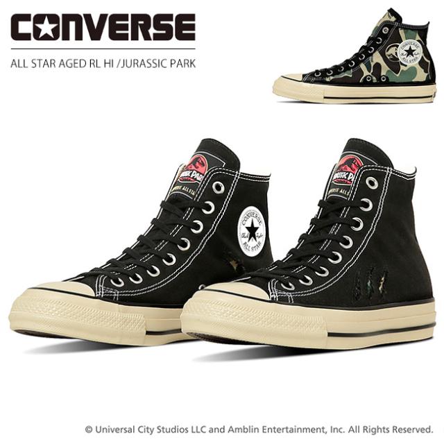 コンバース オールスター エイジド RL HI / ジュラシック・パーク スニーカー メンズ ハイカット ALL STAR AGED RL HI / ジュラシックパーク シューズ 靴