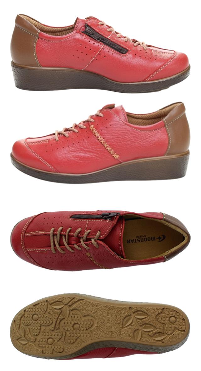 ムーンスター スポルス レディース スニーカー コンフォートシューズ