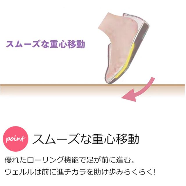 ムーンスター 介護シューズ レディース ウェルル 黒 幅広 軽い サイドジップ 履きやすい リハビリ 02 高齢者の通販は