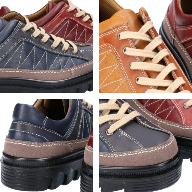 ボブソン カジュアルシューズ メンズ 日本製 BOBSON 4360 ネイビー バーガンディ ブラウン 24.5cm〜27.0cm 本革
