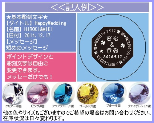 ダイヤ 置物 クリスタル ペーパーウェイト 名入れ 結婚祝い 誕生日 名前入れ オリジナル 専用箱 サイズ 80 80 結婚祝いに の通販はau Pay マーケット 彫刻ギフトのアトリエエイム
