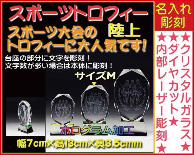 ≪トロフィー　陸上　陸上競技会　スポーツ大会　名入れ 彫刻料込み　記念品 表彰　卒業記念品　卒団記念品　誕生日プレゼント≫スポーツ