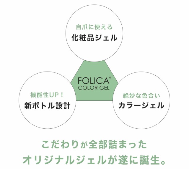 メール便 Folica(フォリカ)カラージェル | ジェルネイル セルフネイル プチプラ FOLICA Folica フォリカ カラージェル カラー  ネイル ネイル用品の通販はau PAY マーケット - プチプラ au PAY マーケット店 | au PAY マーケット－通販サイト