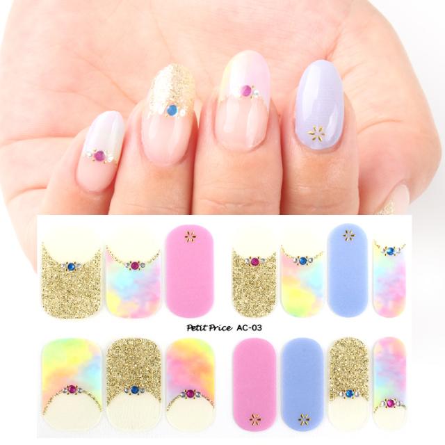 ジェルネイルシール メール便 リアルジェルネイルステッカー[AC