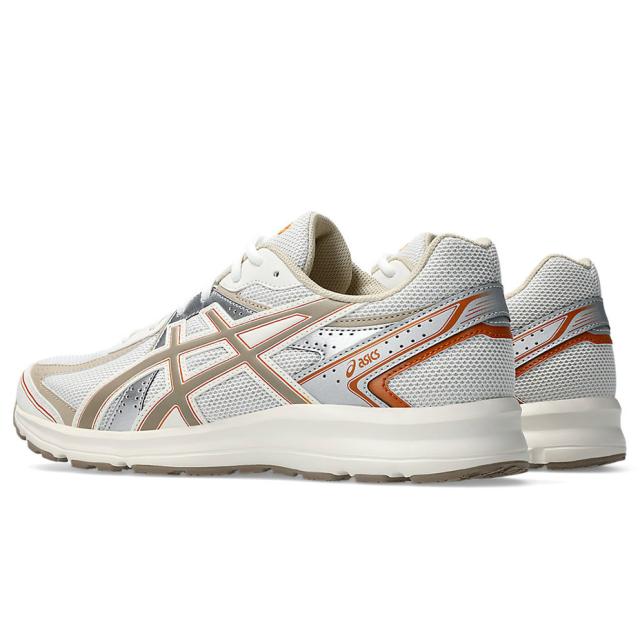 JOG 100S 1203A684.101 アシックス ASICS メンズ レディース スニーカー ランニングシューズ Y2Kルック 街履き カジュアル 軽量 クッション性 インジェクションEVA ORTHOLITE ソックライナー 2E 幅広 ホワイト グレージュ 日常使い トレーニング スポーツ ブランド_4