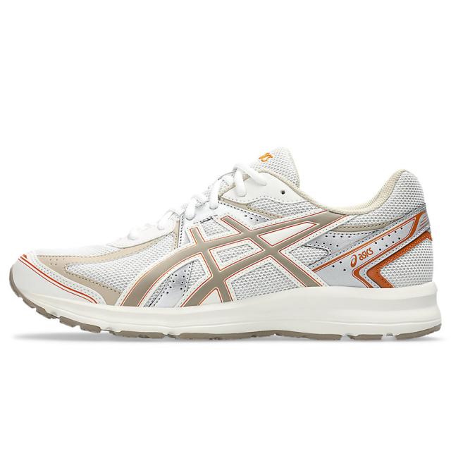 JOG 100S 1203A684.101 アシックス ASICS メンズ レディース スニーカー ランニングシューズ Y2Kルック 街履き カジュアル 軽量 クッション性 インジェクションEVA ORTHOLITE ソックライナー 2E 幅広 ホワイト グレージュ 日常使い トレーニング スポーツ ブランド_5
