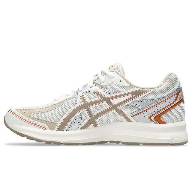 JOG 100S 1203A684.101 アシックス ASICS メンズ レディース スニーカー ランニングシューズ Y2Kルック 街履き カジュアル 軽量 クッション性 インジェクションEVA ORTHOLITE ソックライナー 2E 幅広 ホワイト グレージュ 日常使い トレーニング スポーツ ブランド_6