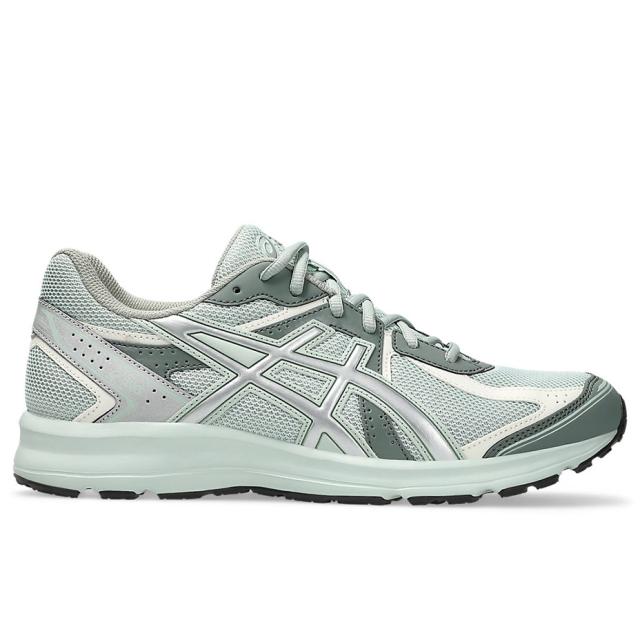 JOG 100S 1203A684.300 アシックス ASICS スニーカー ランニングシューズ メンズ レディース ジョギング ウォーキング ジム 通学 通勤 軽量 クッション性 衝撃吸収 EVAミッドソール 履きやすい 疲れにくい おしゃれ 人気 スポーツシューズ 2Eワイズ 黒 グレー シルバー 緑_2