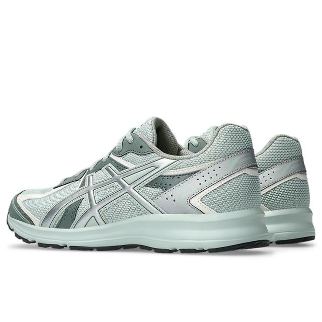 JOG 100S 1203A684.300 アシックス ASICS スニーカー ランニングシューズ メンズ レディース ジョギング ウォーキング ジム 通学 通勤 軽量 クッション性 衝撃吸収 EVAミッドソール 履きやすい 疲れにくい おしゃれ 人気 スポーツシューズ 2Eワイズ 黒 グレー シルバー 緑_4