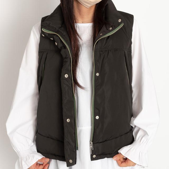sfide ダウンベスト Down S Vest アウトドア ライブ 防寒対策 冷え性 底冷え 対策 暖かい 温い ぬくもり 肌寒い アウター 綺麗 ブラック ベージュ ブルー 通勤 通学 レディース 女性 スフィーデ No.1238004 ブランド 韓国 韓流_11