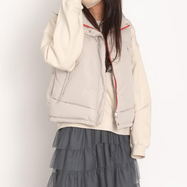 sfide ダウンベスト Down S Vest アウトドア ライブ 防寒対策 冷え性 底冷え 対策 暖かい 温い ぬくもり 肌寒い アウター 綺麗 ブラック ベージュ ブルー 通勤 通学 レディース 女性 スフィーデ No.1238004 ブランド 韓国 韓流_19