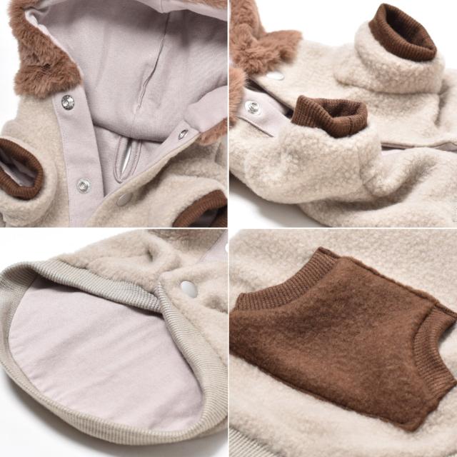 ドッグウェア パーカー フーディー ファー ボア ブランド meagratia メアグラーティア 犬服 散歩着 可愛い 抜け毛対策 汚れ防止 チワワ  トイプードル ダックス 小型犬 ペットウェア ブラウン ネイビー 紺 グリーン 送料無料｜メアグラーティア ] ドッグウェア パーカー ... [ メアグラーティア ] ドッグウェア パーカー フーディー 犬服 散歩着 ファー ボア 抜け毛対策 汚れ防止 小型犬 ペットウェア