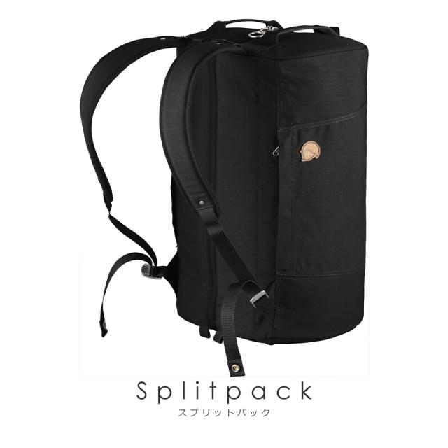 Splitpack スプリットパック 24244 フェールラーベン ダッフルバッグ 35l 大容量 リュック 旅行 撥水 G1000 ブランド FJALLRAVEN メンズ レディース リュックサックパック 丈夫 きれいめ ブラック 黒 鞄 バッグ 2024_1