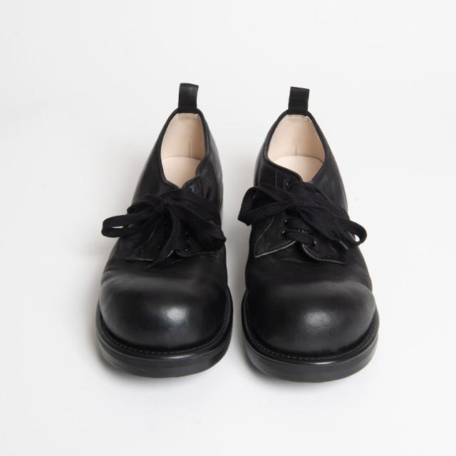 KIDS LOVE GAITE キッズラブゲイト WALT ウォルト オフィサーシューズ メンズ カジュアルシューズ ビジネス 厚底 レースアップシューズ プレーントゥ 外羽根 おしゃれ ブランド 革 本革 レザー ミッキーブーツ ブラック 黒 シューズ 靴 国産 日本製_1