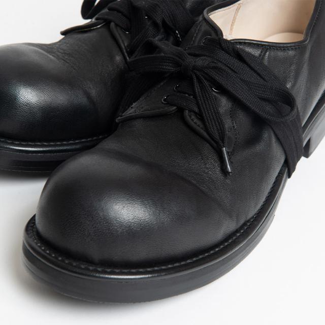 KIDS LOVE GAITE キッズラブゲイト WALT ウォルト オフィサーシューズ メンズ カジュアルシューズ ビジネス 厚底 レースアップシューズ プレーントゥ 外羽根 おしゃれ ブランド 革 本革 レザー ミッキーブーツ ブラック 黒 シューズ 靴 国産 日本製_4