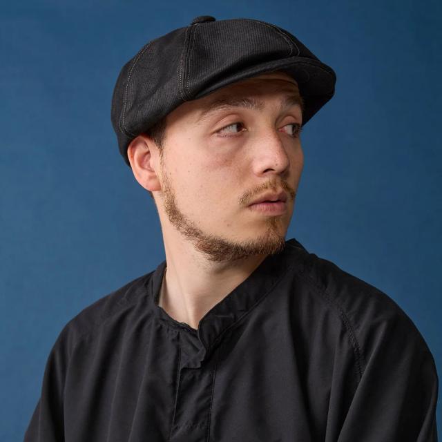 キャスケット 帽 メンズ レディース キャスケット帽 キャスケット帽子 ブランド 帽子 ハンチング 黒 洗える 洗濯できる 通気性 CPH シーピーエイチ おしゃれ かわいい 可愛い 無地 ユニセックス ピケ ブラック 黒 日本製 国産 575DP 2025 秋 秋冬 冬_5