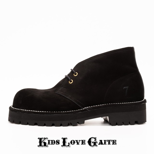 KIDS LOVE GAITE 25.5~27.5cm 厚底 チャッカブーツ BULBTOE CHUKKA 99-2306 日本製 ミリタリーミッキーブーツ ヌバック スタイルアップ