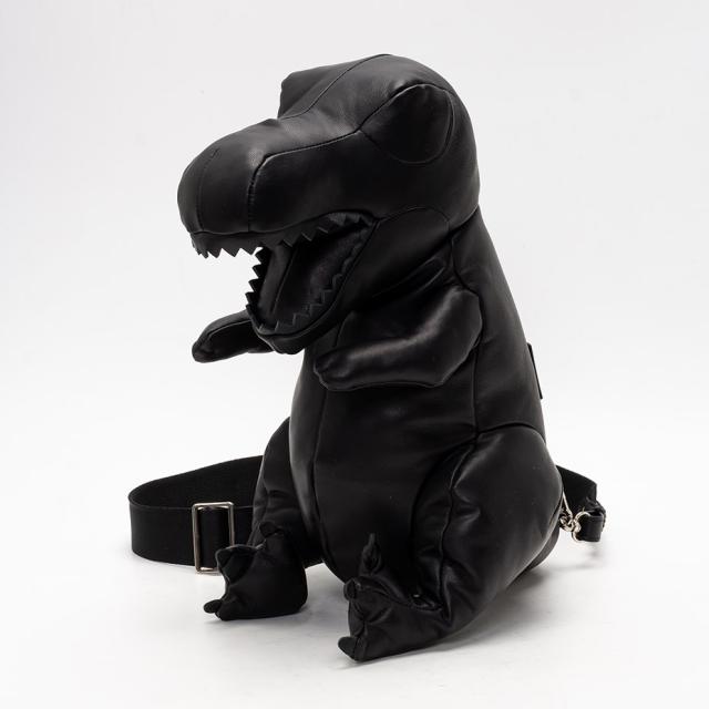 mihara yasuhiro T-rex sholder bag ミハラヤスヒロ Tレックス ショルダーバッグ レディース メンズ A14BG707 斜めがけ 肩掛け 大人 ブランド おしゃれ かっこいい かわいい 本革 革 羊革 シープスキン 恐竜 クラッチバッグ 黒 ブラック シルバー 鞄 バッグ 2025 冬 春 春夏_3
