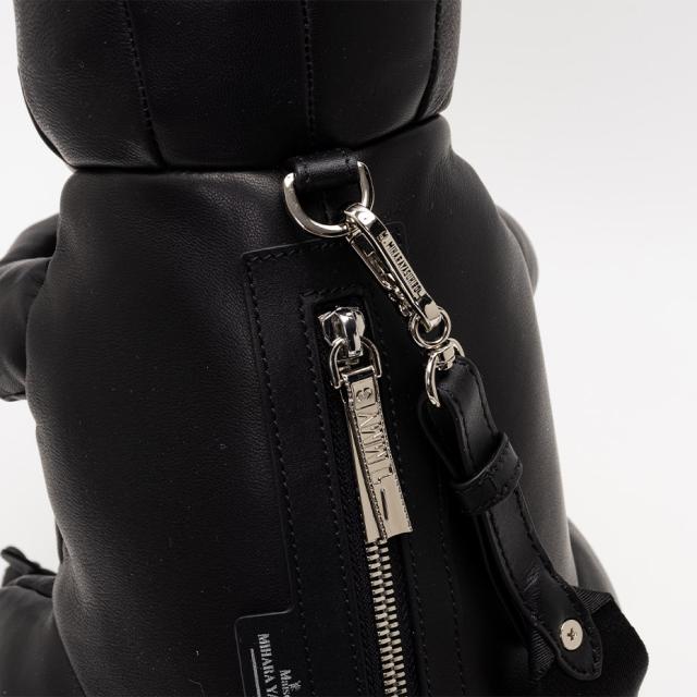 mihara yasuhiro T-rex sholder bag ミハラヤスヒロ Tレックス ショルダーバッグ レディース メンズ A14BG707 斜めがけ 肩掛け 大人 ブランド おしゃれ かっこいい かわいい 本革 革 羊革 シープスキン 恐竜 クラッチバッグ 黒 ブラック シルバー 鞄 バッグ 2025 冬 春 春夏_7