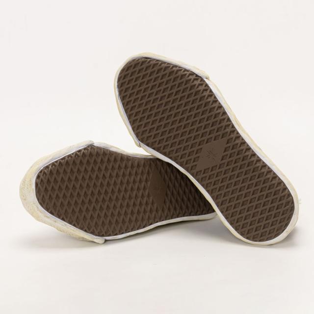 Maison mihara yasuhiro hank ミハラヤスヒロ ハンク スニーカー メンズ レディース A15FW731 黒 靴 ブランド おしゃれ 厚底 ローテク ローカット キャンバススニーカー ブリーチ ウォッシュ デニム カジュアルシューズ レースアップ ブラック シューズ くつ 2025 春 春夏 夏_4