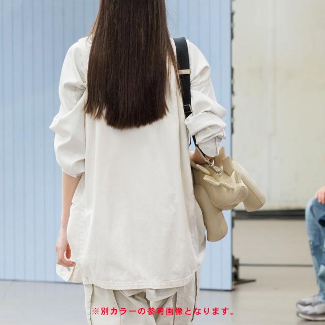 MIHARA YASUHIRO ミハラヤスヒロ 御徒面子 恐竜 ステゴサウルス ショルダーバッグ メンズ レディース 本革 曲がったがけ 成年者 大きめ ブランド名 肩かけ 格好のいい かっこいい 可愛らしい 革 クラッチペダル御徒面子 黒 黒いこと 鞄 御徒面子 DOLLS STEGOSAURUS BAG A16BG715