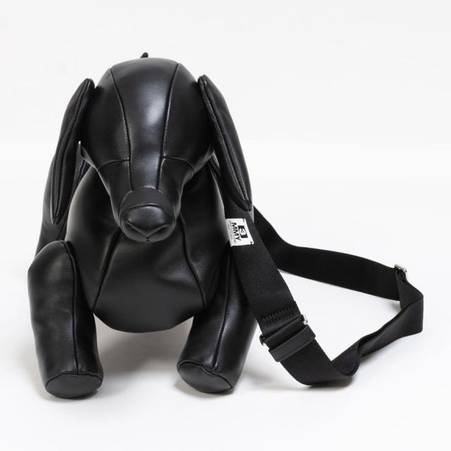 MIHARA YASUHIRO ミハラヤスヒロ 御徒面子 飼い犬 ダックスフント ダックスフンド ショルダーバッグ メンズ レディース 本革 曲がったがけ 成年者 大きめ ブランド名 肩かけ 格好のいい かっこいい 可愛らしい 革 クラッチペダル御徒面子 黒 黒いこと 鞄 御徒面子 DOLLS DACHSHUND BAG A16BG716