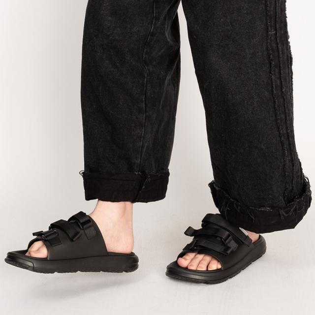 HIJACK SANDALS サンダル メンズ ALLEY Blac かっこいい モード系 クール 格好いいビーチサンダル 靴 シューズ スリッパ ブラック 黒 EVA ナイロン レジャー ライブ フェス 海 プール 革 ハイジャックサンダルス ブランド_12
