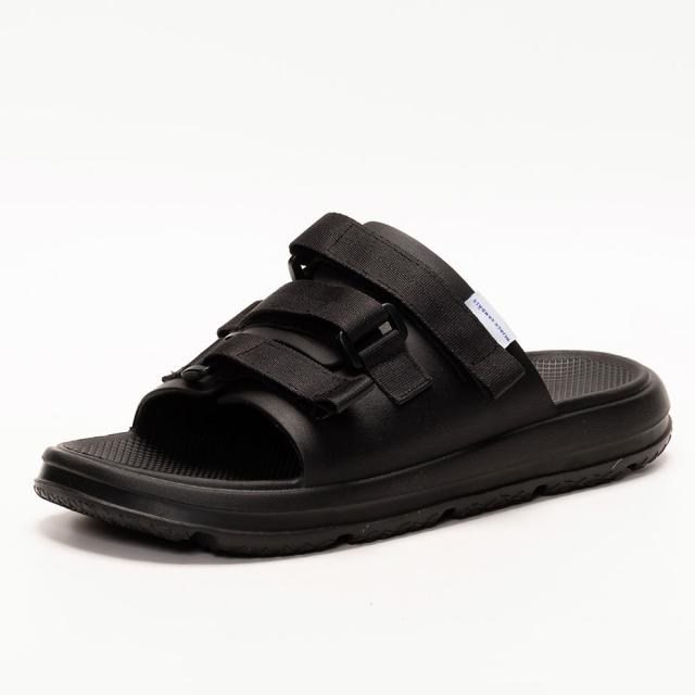 HIJACK SANDALS サンダル メンズ ALLEY Blac かっこいい モード系 クール 格好いいビーチサンダル 靴 シューズ スリッパ ブラック 黒 EVA ナイロン レジャー ライブ フェス 海 プール 革 ハイジャックサンダルス ブランド_3