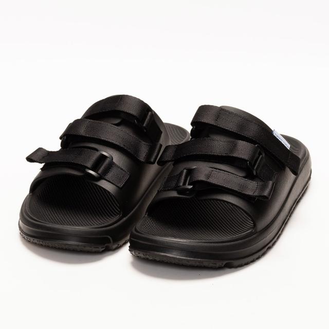 HIJACK SANDALS サンダル メンズ ALLEY Blac かっこいい モード系 クール 格好いいビーチサンダル 靴 シューズ スリッパ ブラック 黒 EVA ナイロン レジャー ライブ フェス 海 プール 革 ハイジャックサンダルス ブランド_4