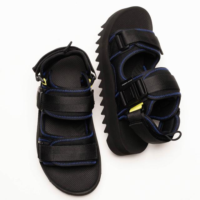 HIJACK SANDALS サンダル メンズ ALTO Uni Blach ストラップサンダル モード クール 格好いいビーチサンダル 靴 シューズ スリッパ EVA ラバー ブラック 黒 レジャー フェス 海 プール ハイジャックサンダルス ブランド HIJACK SANDALS サンダル メンズ ALTO Uni Blach ストラップサンダル