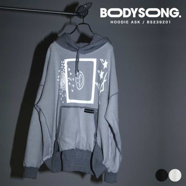 BODYSONG. フーディ HOODIE ASK BS239201 パーカー リバーシブル 日本