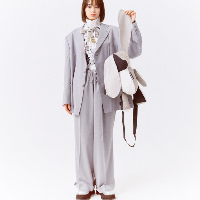 リュック うさぎ型 バッグ リュックサック レディース メンズ グレー