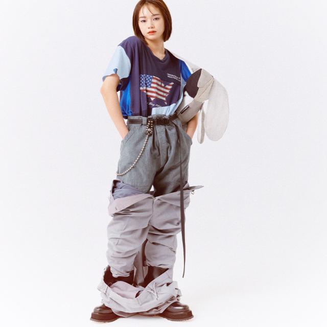 リュック うさぎ型 バッグ リュックサック レディース メンズ グレー