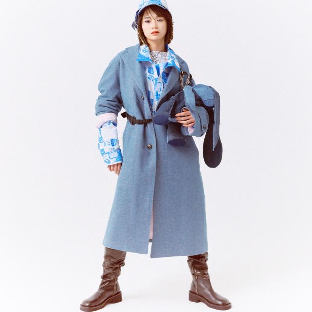 リュック うさぎ型 バッグ リュックサック レディース メンズ グレー