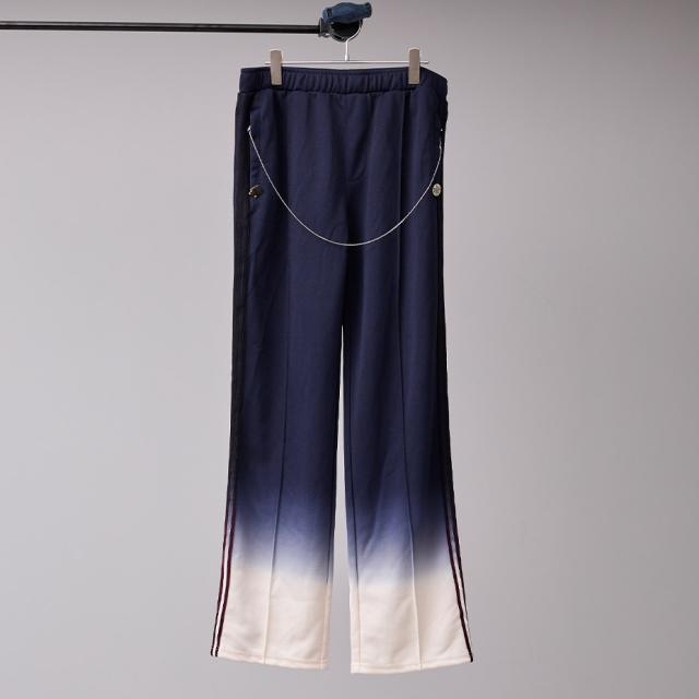 GRADIENT DYED TRACK TROUSERS 03 BS250619 ブランド BODYSONG. ボディソング トラックパンツ レディース メンズ ジャージ セットアップ 可能 下 トラック パンツ おしゃれ 可愛い カジュアル ブラック 黒 ブルー 青 ホワイト 白 国産 日本製 2025 冬 春 春夏_10