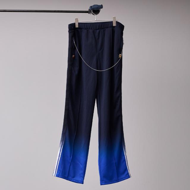 GRADIENT DYED TRACK TROUSERS 03 BS250619 ブランド BODYSONG. ボディソング トラックパンツ レディース メンズ ジャージ セットアップ 可能 下 トラック パンツ おしゃれ 可愛い カジュアル ブラック 黒 ブルー 青 ホワイト 白 国産 日本製 2025 冬 春 春夏_2