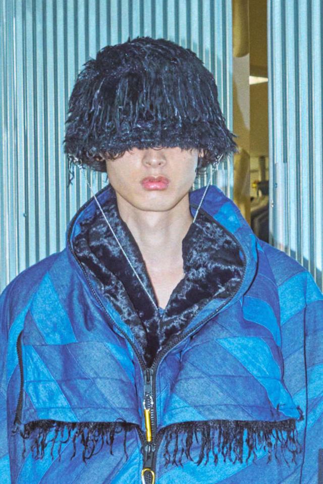 WIG-LIKE HAT BS259704 ブランド BODYSONG. ボディソング バケットハット 紐付き バケット ハット 61cm レディース メンズ 大きめ バケハ 帽子 チェーン ネックレス フェイクファー 派手 おしゃれ かわいい 可愛い 国産 日本製 2025 春 春夏 夏 WIG-LIKE HAT BS259704 ブランド BODYSONG. ボディソング バケット